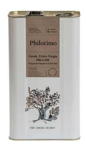 Philotimo Premium Extra Virgin Olive Oil 3ltr Tin