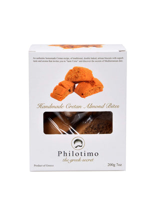 Philotimo Cretan Handmade Traditional Almond Bites (Rusk) 300g