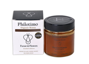 Philotimo Raw Organic Forest & Flowers Honey 250g