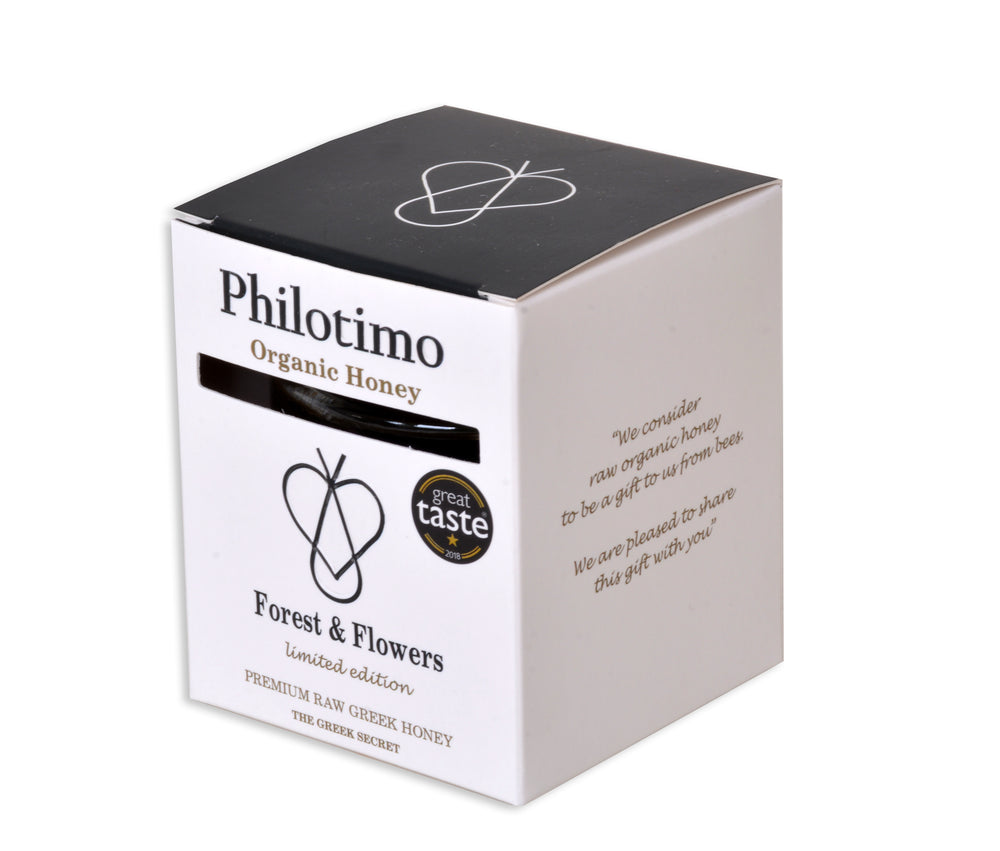 Philotimo Raw Organic Forest & Flowers Honey 250g