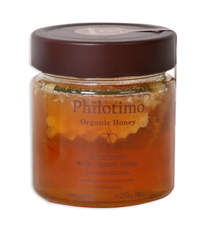 Philotimo Raw Organic Honeycomb Honey 250g