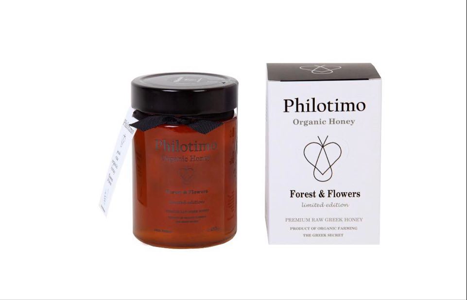 Philotimo Forest & Flowers Greek Honey Premium Limited Edition 450g (Organic, Raw)