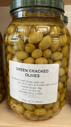Green cracked olives Τσακιστές - 2kg